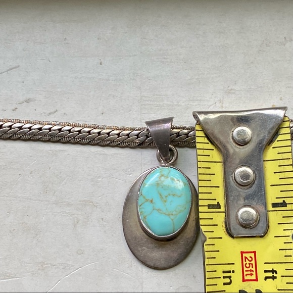 Sterling turquoise necklace - Picture 10 of 12
